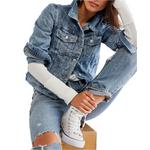 Women's Free People Rumors Denim Jacket - Thumbnail 3 of 4