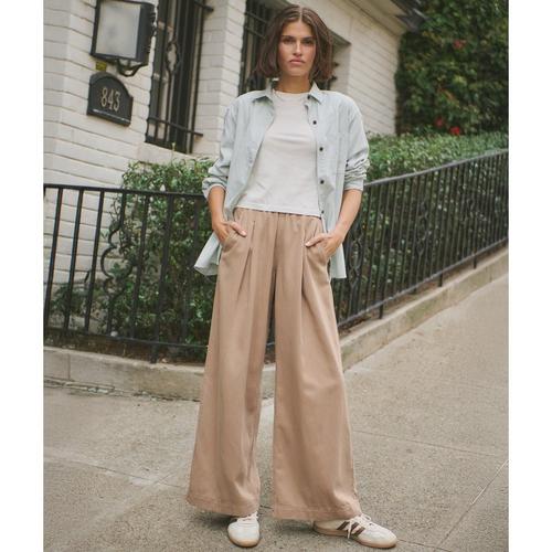 Women's Marine Layer Jane Relaxed California Oxford Long Sleeve Button Up Shirt - Primary Image