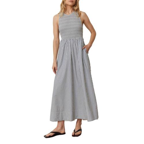 Women's Marine Layer Darcy Poplin Smocked Midi Dress - Primary Image