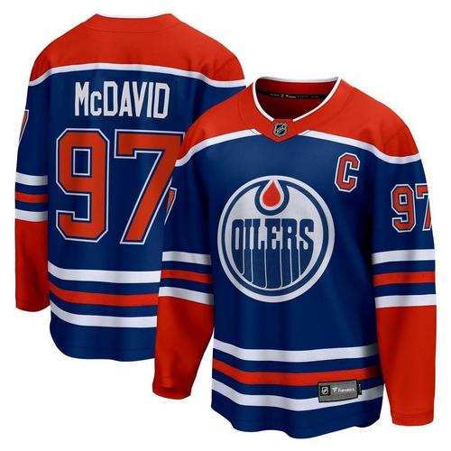 Fanatics Edmonton Oilers Connor McDavid #97 Breakaway Jersey - Primary Image