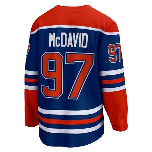 Fanatics Edmonton Oilers Connor McDavid #97 Breakaway Jersey - Primary Image