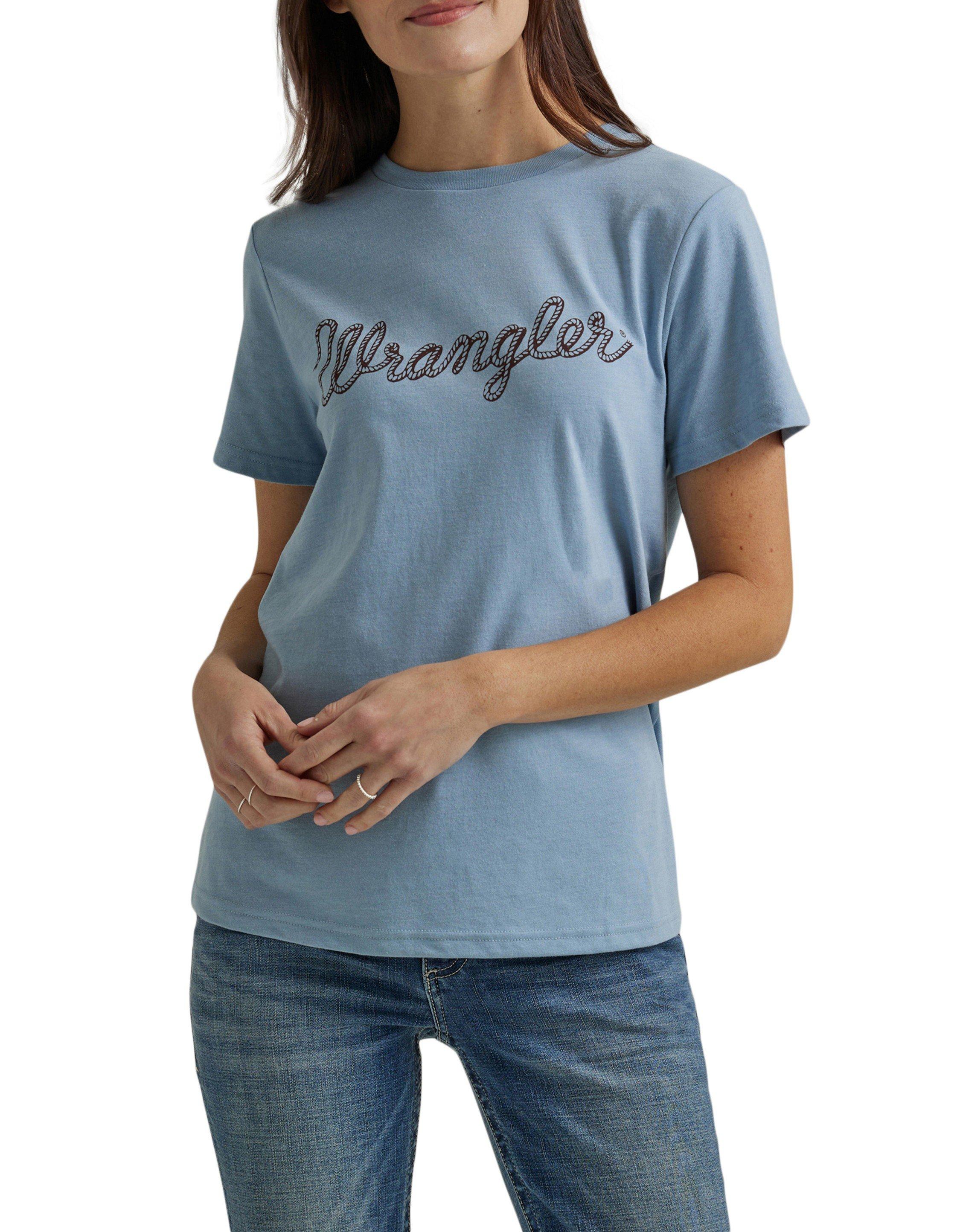 Women's Wrangler Retro Western Themed T-Shirt