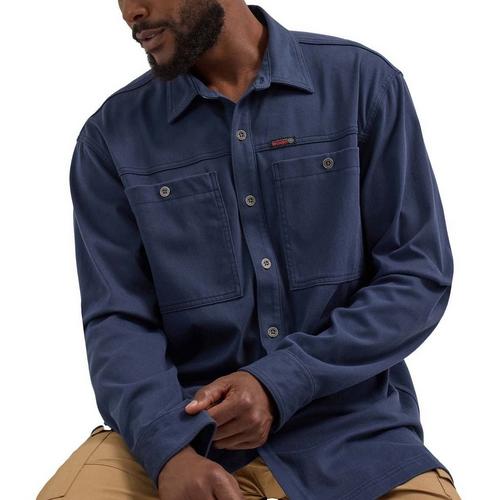 Men's Wrangler Techno Knit Long Sleeve Button Up Shirt - Primary Image