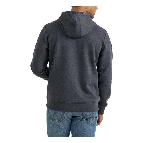 Men's Wrangler Steerhead Pullover Hoodie Long Sleeve Hooded Shirt - Primary Image