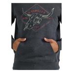 Men's Wrangler Steerhead Pullover Hoodie Long Sleeve Hooded Shirt - Thumbnail 3 of 3