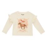 Baby Girls' Wrangler Rodeo Days Ruffle Long Sleeve T-Shirt - Thumbnail 1 of 2