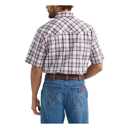 Men's Wrangler Retro® Short Sleeve Sawtooth Pocket Button Up Shirt - Primary Image