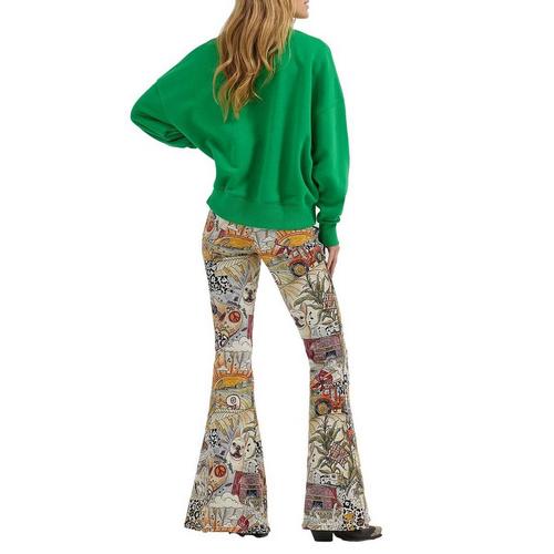 Women's Wrangler X Lainey Wilson Thank Ya Friend Crewneck Sweatshirt - Primary Image