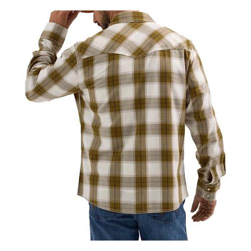 Men's Wrangler Retro® Premium Western Snap Long Sleeve Button Up Shirt - Primary Image