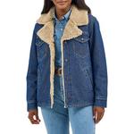 Women's Wrangler Western Sherpa Lined Denim Jacket - Thumbnail 1 of 6
