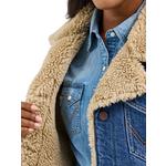 Women's Wrangler Western Sherpa Lined Denim Jacket - Thumbnail 2 of 6
