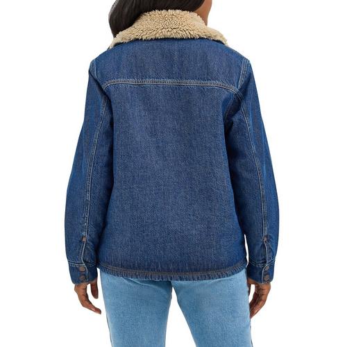 Women's Wrangler Western Sherpa Lined Denim Jacket - Primary Image