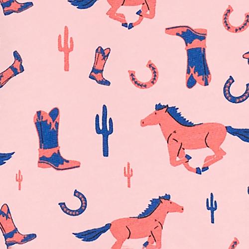 Baby Girls' Wrangler Horse Hooded Fleece Jacket - Primary Image