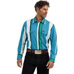 Men's Wrangler Brushpopper Western Snap Workshirt Long Sleeve Button Up Shirt - Thumbnail 1 of 4