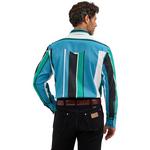 Men's Wrangler Brushpopper Western Snap Workshirt Long Sleeve Button Up Shirt - Thumbnail 2 of 4