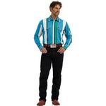 Men's Wrangler Brushpopper Western Snap Workshirt Long Sleeve Button Up Shirt - Thumbnail 3 of 4
