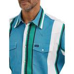 Men's Wrangler Brushpopper Western Snap Workshirt Long Sleeve Button Up Shirt - Thumbnail 4 of 4