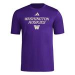 adidas Washington Huskies Pregame T-Shirt - Thumbnail 1 of 2