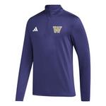adidas Washington Huskies Golf Long Sleeve 1/2 Zip - Thumbnail 1 of 2