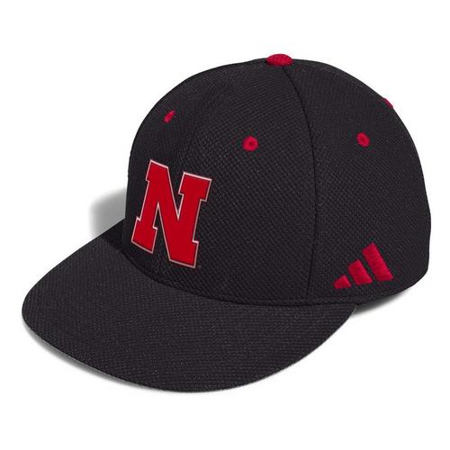 adidas Nebraska Cornhuskers Replica Baseball Fitted Hat - Primary Image