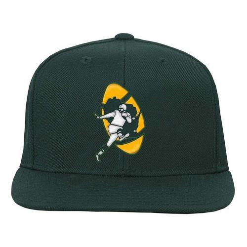 Mitchell and Ness Kids' Green Bay Packers Ground Snapback Hat - Primary Image