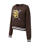 Pro Standard Women's San Diego Padres Mash Up Rib Fleece Crew - Thumbnail 1 of 2