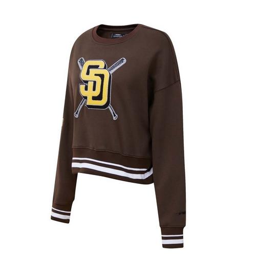 Pro Standard Women's San Diego Padres Mash Up Rib Fleece Crew - Primary Image