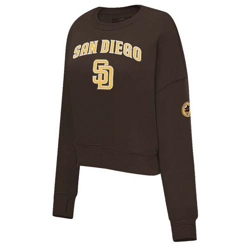 Pro Standard Women's San Diego Padres Classic Fleece Crew - Primary Image