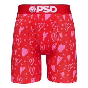 Men's PSD Scribble Heart Boxer Briefs