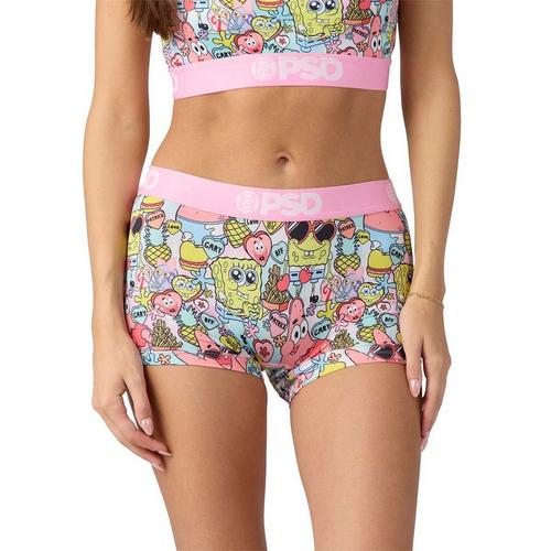 Women's PSD SpongeBob SquarePants Boy Shorts - Primary Image