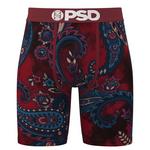 Men's PSD Bordeaux Paisley Boxer Briefs - Thumbnail 1 of 4