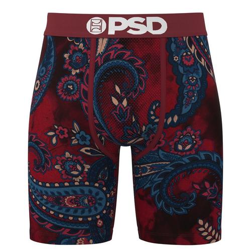 Men's PSD Bordeaux Paisley Boxer Briefs - Primary Image
