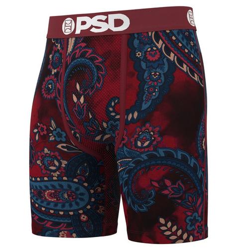 Men's PSD Bordeaux Paisley Boxer Briefs - Primary Image