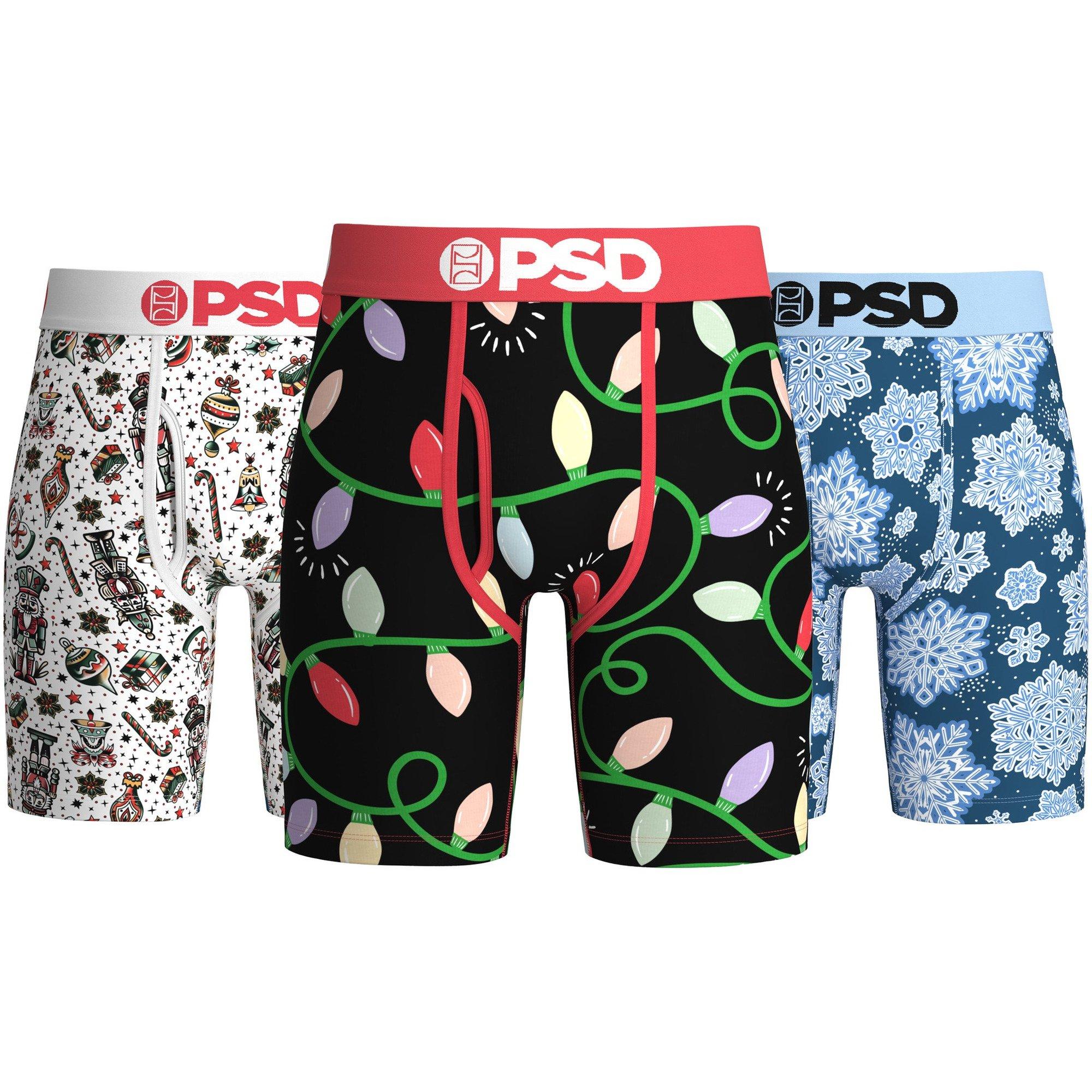 Men's PSD Christmas 3 Pack Boxer Briefs