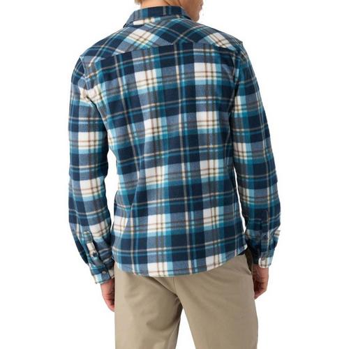 Men's O'Neill Glacier Plaid Superfleece Long Sleeve Button Up Shirt - Primary Image
