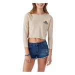 Girls' O'Neill Shoreliner Long Sleeve Crop T-Shirt - Thumbnail 1 of 2