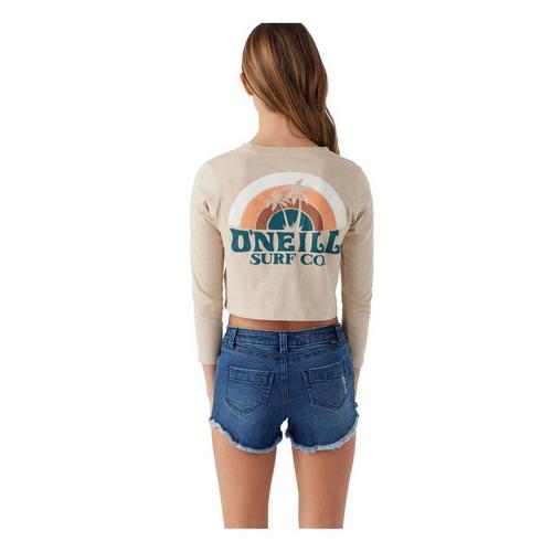 Girls' O'Neill Shoreliner Long Sleeve Crop T-Shirt - Primary Image