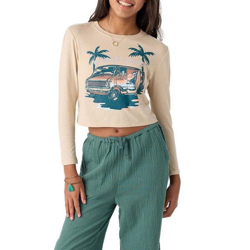 Girls' O'Neill Coastal Cruiser Long Sleeve Crop T-Shirt - Primary Image