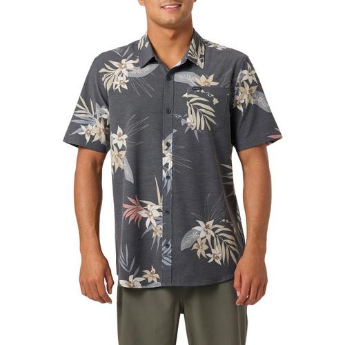 Men's O'Neill TRVLR Traverse Hawaii Woven Button Up Shirt - Primary Image