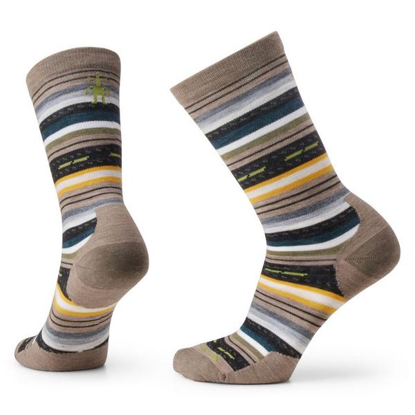 Women's Smartwool Everyday Zero Cushion Margarita Crew Socks Large Fossil