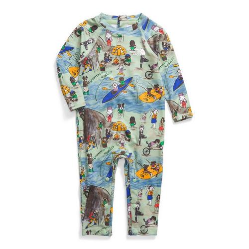 Baby The North Face Amhibious Sun Long Sleeve Romper - Primary Image