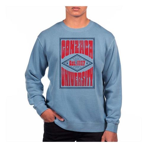 USCAPE Gonzaga Bulldogs Poster Pigment Dyed Crew - Primary Image