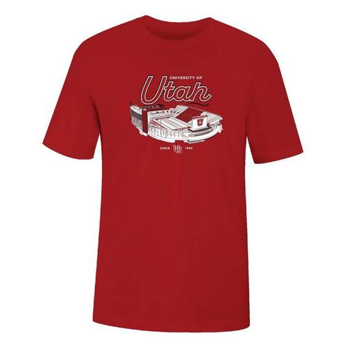USCAPE Utah Utes Social Football T-Shirt - Primary Image