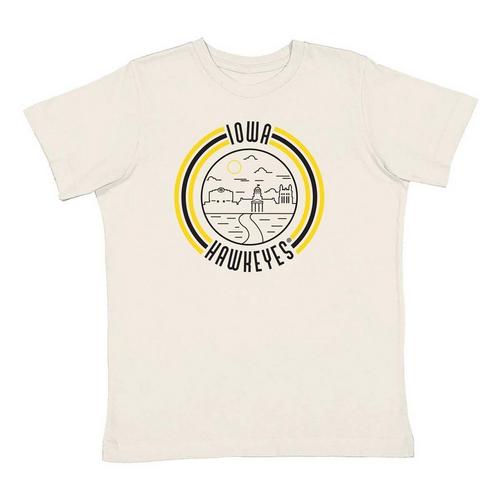 USCAPE Kids' Girls' Iowa Hawkeyes 90's Flyer T-Shirt - Primary Image