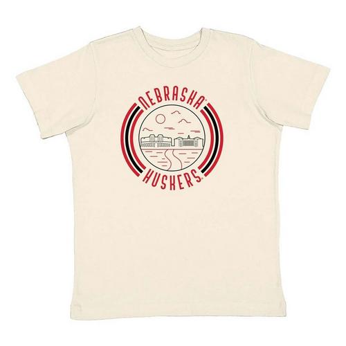 USCAPE Girls' Nebraska Cornhuskers 90's Flyer T-Shirt - Primary Image