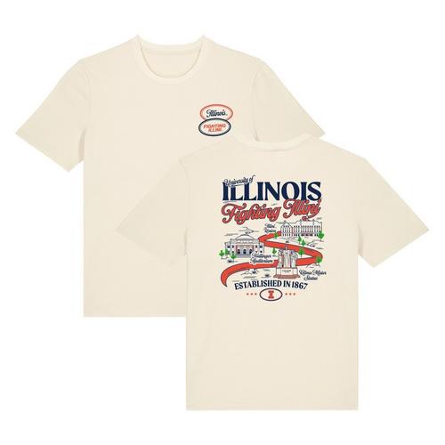 USCAPE Illinois Fighting Illini OC Campus Crawl T-Shirt - Primary Image