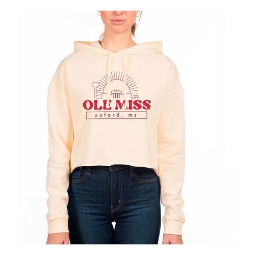 USCAPE Women's Mississippi Rebels Old School Crop Hoodie - Primary Image