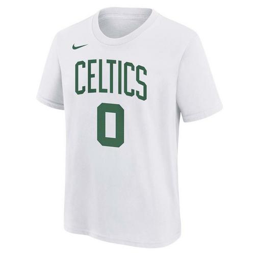 Nike Kids' Boston Celtics Jayson Tatum #0 Icon Edition Name & Number T-Shirt - Primary Image