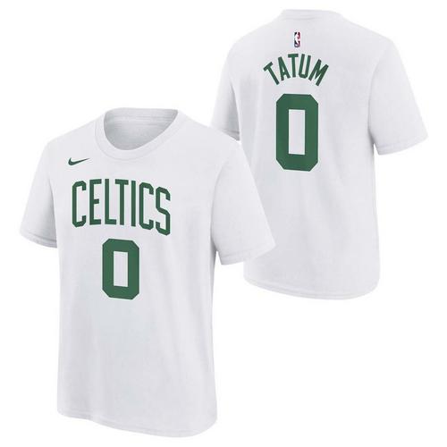 Nike Kids' Boston Celtics Jayson Tatum #0 Icon Edition Name & Number T-Shirt - Primary Image
