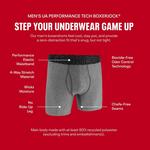 Men's Under Armour Performance Tech 9" 3 Pack Boxer Briefs - Thumbnail 7 of 7